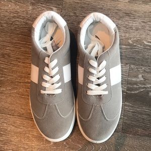 Gray sneakers